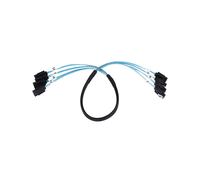 SAS Cable Sata de Alta Velocidad 6Gbps 4 Puertos / Conjunto Calidad para Servidor 0,5 Metros