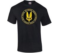 SAS Special Air Services Men Black T-Shirt Print Unisex Cotton tee Shirt L