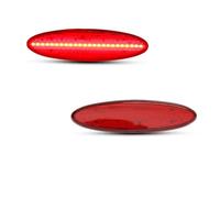 SASFDSG Intermitentes Laterales 2 Uds Para Chevy Para Corvette Para C5 1997-2004 Convertible Luz LED Posición Lateral Luces Traseras Lámparas Señal Rojas Intermitente lateral(Red Lens Red)