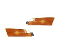 SASFDSG Intermitentes Laterales 2 Uds Para Mazda 6 2009-2013 Indicador Lateral Delantero Coche Carcasa Luz Carcasas Estacionamiento Sin Enchufe Bombilla Intermitente lateral(Amber Lens)