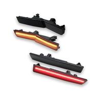 SASFDSG Intermitentes Laterales Para Dodge Para Challenger RT 68195788AB 68195789AB 68195797AB 68195796AB Luz De Indicador Lateral Trasera Delantera 12V Intermitente lateral(4pc Front and Rear a)