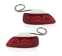 SASFDSG Intermitentes Laterales Para Dodge Para Viaje 2011 2012 2013 2014 2015 2016 2017 Kit Luz Antiniebla Trasera Roja Coche Bombillas LED Cableados Faros Intermitente lateral(Red Lens)