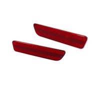 SASFDSG Intermitentes Laterales Para Ford Para Mustang 2005-2009 Lente Roja Ahumada Transparente Lateral Parachoques Indicador Carcasa Luz Carcasas Sin Bombilla Intermitente lateral(Red Lens)