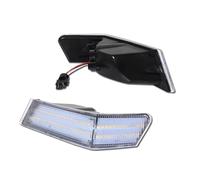 SASFDSG Intermitentes Laterales Para Jeep Para Patriot 2007-2017 LED Parachoques Delantero Coche Señal Giro Esquina Luces Estacionamiento DRL Blancas Xenón Intermitente lateral(Clear Lens)