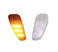 SASFDSG Intermitentes Laterales Para Jeep Para Renegade 2015-up Lente Ahumada Ámbar Amarillo Luces LED De Posición Lateral Kit Conversión Señal Giro Intermitente lateral(Clear Lens Amber)