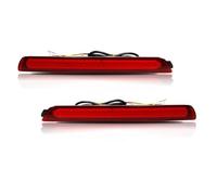SASFDSG Intermitentes Laterales Para Mazda 3 Velocidades 2004-2009 LED Rojo Reflector Parachoques Trasero Luces Freno Traseras Antiniebla W Señal Giro Intermitente lateral(Red Lens)