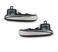 SASFDSG Intermitentes Laterales Para Toyota Para Tacoma Para RAV4 Para Highlander Para Alphard Para Vellfire Blanco Ámbar LED Luces Espejo Frontal Lateral DRL Intermitente lateral(Clear Lens)