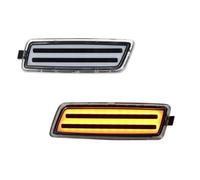SASFDSG Intermitentes Laterales Para VW Para MK5 Para Golf Para GTI Para Rabbit 2006-2009 Para R32 2008 Luces LED Posición Lateral Coche Lámpara Señal Giro Intermitente lateral(Clear Lens Amber)