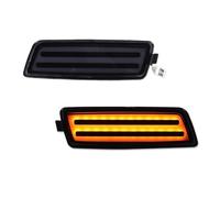 SASFDSG Intermitentes Laterales Para VW Para MK5 Para Golf Para GTI Para Rabbit Para Jetta R32 Para MK6 LED Luces Delanteras Coche Laterales Estacionamiento Intermitente lateral(Smoked Lens Amber)