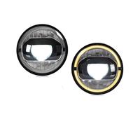 SASFZ Faros Delanteros Para Jeep Para Wrangler 2007-2017 Faros LED Para Automóvil Conjunto Delanteros DRL Señal Giro Plug And Play Faros Principales(Chrome version LHD)