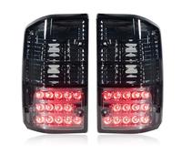 SASFZ Piloto Trasero Para Nissan Para Patrol GQ Y60 GR 1987-1997 26555-05J00 26550-05J00 Lámpara De Freno LED 1 Par Negro Rojo Ahumado Luz Trasera Piloto posterior(Negro)
