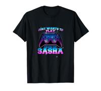 SASHA - LEVEL UP con controller: SOLO QUIERE JUGAR Camiseta