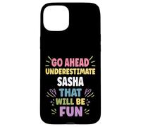 Sasha Personalized Women's Gift Custom Sasha Carcasa para iPhone 15 Plus