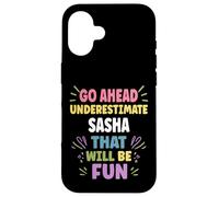 Sasha Personalized Women's Gift Custom Sasha Carcasa para iPhone 16