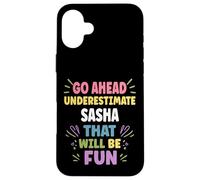 Sasha Personalized Women's Gift Custom Sasha Carcasa para iPhone 16 Plus