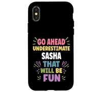 Sasha Personalized Women's Gift Custom Sasha Carcasa para iPhone X/XS
