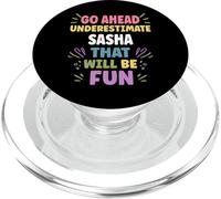 Sasha Personalized Women's Gift Custom Sasha PopSockets PopGrip para MagSafe