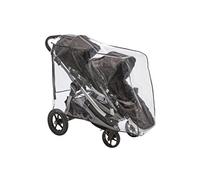 Sashas Premium Series - Funda para lluvia y viento para cochecito doble Baby Jogger City Select