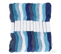 Sashiko - Hilo de bordar Sashiko (12 unidades, 6 colores, 3 hilos, hilo de bordar, hilo de 20 m, hilo de bordar Sashiko, hilo de bordar suave para bordar Sashiko, bordado, manualidades, 12 unidades)