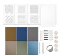 Sashiko - Juego de posavasos Sashiko soluble en agua con kit práctico modelo Sashiko soluble en agua, kit de costura a mano sashiko, kit de aguja y material de tela para las apps