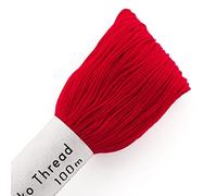 Sashiko Olimpo - Hilo de algodón (bordado, 105, 100 m), color rojo