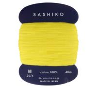 Sashiko Thread Thinner Weight 40m Col. 203 -Lemon Yellow- Japanese Emb