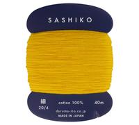 Sashiko Thread Thinner Weight 40m Col. 204 -Golden Yellow- Japanese Em