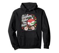 Sashimi Rollin They Hatin Sushi Ciclista Comida Japonesa Divertida Sudadera con Capucha