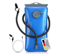 SASMO® - Bolsa de Hidratación con 2 y 3L de Capacidad con 2 Orificios, Material Reforzado Resistente al Desgarro, Manguera Ultraligera para Mochila