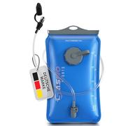SASMO Sports Bolsa de hidratación 2l con 2 Aberturas | Bolsa de hidratación Resistente a roturas y Reforzada con Material | Sistema de hidratación para Mochila con Tubo para Beber, extralargo 100cm