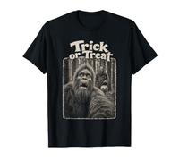 Sasquatch asustado por un Hombre Lobo Truco o Trato Camiseta