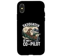 Sasquatch Co-Pilot Bigfoot Wilderness Adventure Design Carcasa para iPhone X/XS