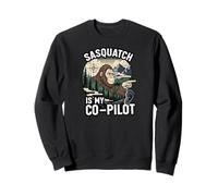 Sasquatch Co-Pilot Bigfoot Wilderness Adventure Design Sudadera