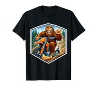 Sasquatch Dirt Bike Rider Motocross Amante de Las Motos de pie Grande Camiseta