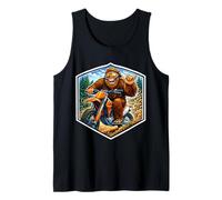 Sasquatch Dirt Bike Rider Motocross Amante de Las Motos de pie Grande Camiseta sin Mangas