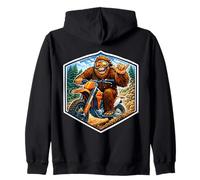 Sasquatch Dirt Bike Rider Motocross Amante de Las Motos de pie Grande Sudadera con Capucha