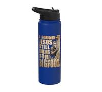 Sasquatch Encontrado Jesús Buscando Bigfoot Divertido Humor Stainless Steel Insulated Water Bottle