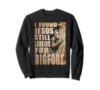 Sasquatch Encontrado Jesús Buscando Bigfoot Divertido Humor Sudadera