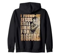 Sasquatch Encontrado Jesús Buscando Bigfoot Divertido Humor Sudadera con Capucha