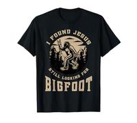 Sasquatch Encontrado Jesús Buscando Bigfoot Fe Cristiana Camiseta
