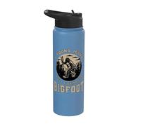 Sasquatch Encontrado Jesús Buscando Bigfoot Fe Cristiana Stainless Steel Insulated Water Bottle
