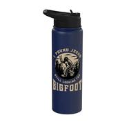 Sasquatch Encontrado Jesús Buscando Bigfoot Fe Cristiana Stainless Steel Insulated Water Bottle