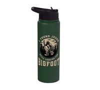 Sasquatch Encontrado Jesús Buscando Bigfoot Fe Cristiana Stainless Steel Insulated Water Bottle