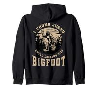 Sasquatch Encontrado Jesús Buscando Bigfoot Fe Cristiana Sudadera con Capucha
