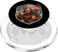 Sasquatch Esquí Big-Foot Shaka Esquiador Esquiador Americano USA PopSockets PopGrip para MagSafe