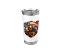 Sasquatch Esquí Big-foot Shaka Esquiador Esquiador Americano USA Vaso térmico de acero inoxidable de doble pared
