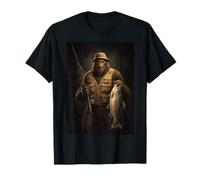 Sasquatch Fisherman Trout Fishing Outdoor River Fishing Camiseta