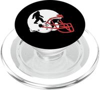 Sasquatch Football! Retro Football Helmet with Bigfoot PopSockets PopGrip para MagSafe
