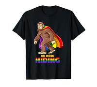 Sasquatch Gay Bigfoot No Más Orgullo Oculto Camiseta