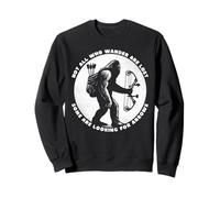 Sasquatch Not All Who Wander Lost Hombres Mujeres Divertido Tiro con Arco Sudadera